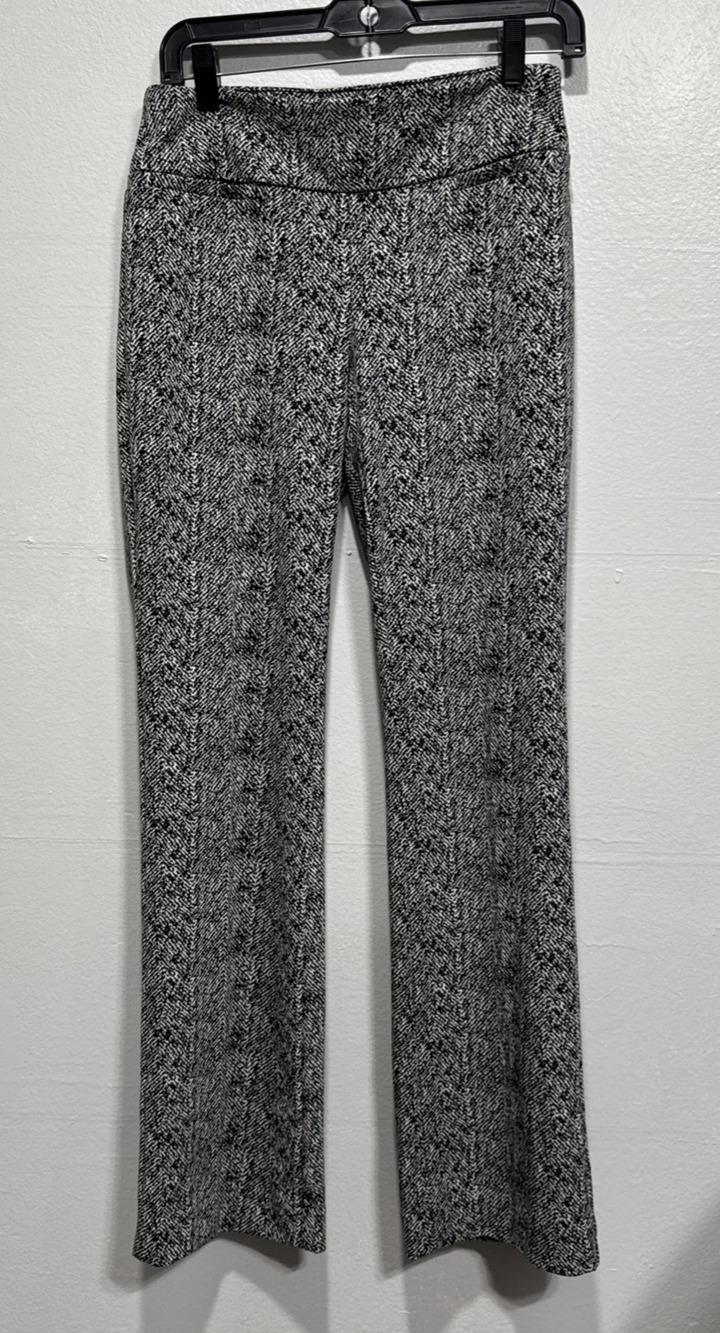 New York &Company Pull On Dress Pants Size S Average 28in Waist App. Black White